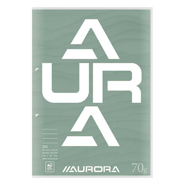 Aurora cursusblok A4 geruit 4 x 8 mm 70 grams groen (100 vel) D102CDC/G 330110 - 1