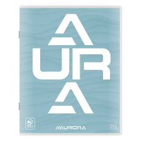 Aurora geruit schrift 165 x 210 mm blauw 36 vel (5 mm) 136LQ5/B 330097