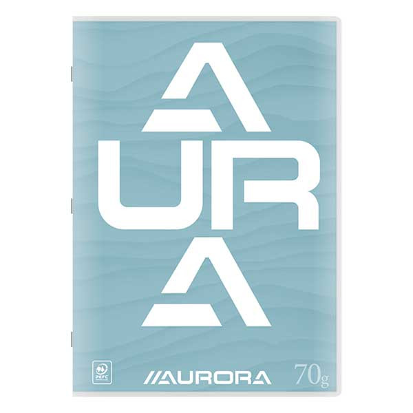 Aurora geruit schrift A4 blauw 36 vel (10 mm) 36LQ10/B 330105 - 1