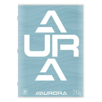 Aurora geruit schrift A4 blauw 36 vel (10 mm) 36LQ10/B 330105