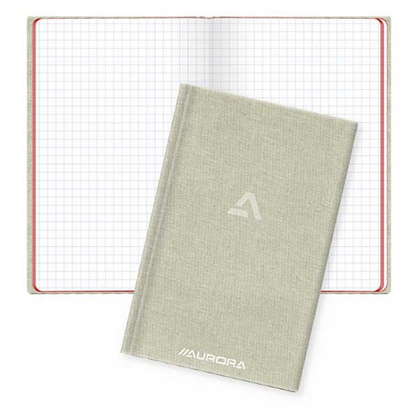 Aurora notitieboek 105 x 165 mm geruit 96 vel grijs (5 mm) 966GQ5 330062 - 1