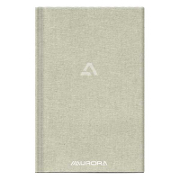 Aurora notitieboek 145 x 220 mm gelinieerd 96 vel grijs 2396ST 330064