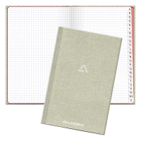 Aurora notitieboek met A-Z tabs 145 x 220 mm geruit 96 vel grijs (5 mm) R2396SQ5 330066