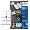 Avery Zweckform C32015-25 visitekaarten mat wit 85 x 54 mm (200 stuks)