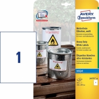 Avery Zweckform J4775-10 weerbestendige etiketten 210 x 297 mm (10 etiketten) J4775-10 212731