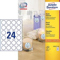 Avery Zweckform L3415-100 promotie etiketten rond Ø 40 mm wit (2400 etiketten) L3415-100 212462