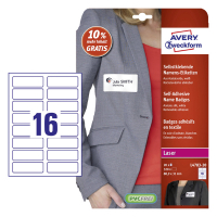 Avery Zweckform L4783-20 zelfklevende naambadge etiketten 31 x 88,9 mm (320 naambadges) AV-L4783-20 212688