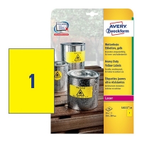 Avery Zweckform L6111-20 weerbestendige etiketten 210 mm x 297 mm (20 etiketten) L6111-20 212701