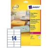 Avery Zweckform L7563-25 transparante etiketten 99,1 x 38,1 mm (350 etiketten)