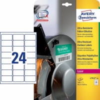 Avery Zweckform L7912-10 ultra-resistente etiketten 63,5 x 33,9 mm (240 etiketten) L7912-10 212742