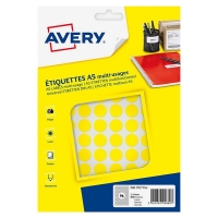 Avery Zweckform PET15J markeringspunten Ø 15 mm geel (960 etiketten) AV-PET15J 212715