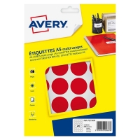 Avery Zweckform PET30R markeringspunten Ø 30 mm rood (240 etiketten) AV-PET30R 212724