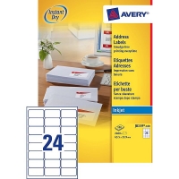 Avery adresetiketten J8159-100 | 2400 stuks | 63,5 x 33,9 mm J8159-100 212274