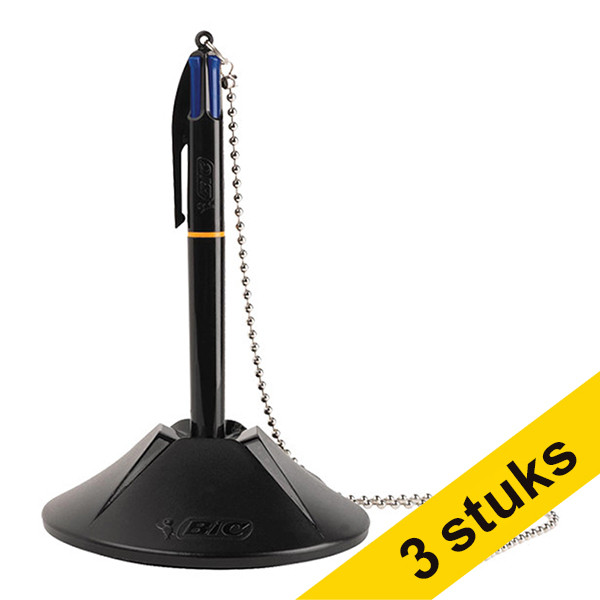 BIC Aanbieding: 3x BIC baliepen met ronde standaard zwart  240457 - 1