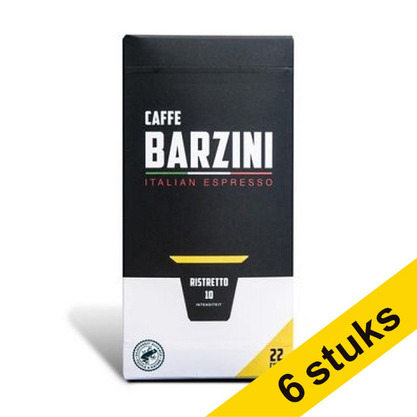 Barzini Aanbieding: 6x Barzini Ristretto koffiecups (22 stuks)  404271 - 1