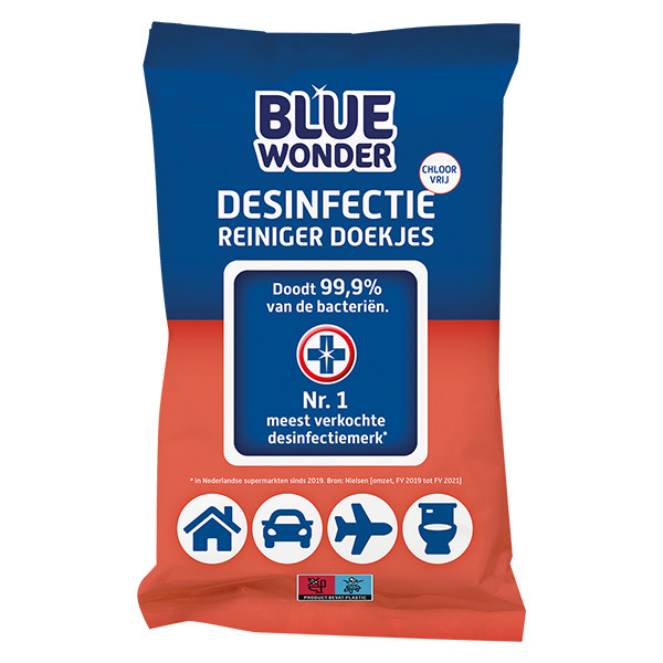 Blue Wonder Desinfectie doekjes (72 stuks)  SBL00061 - 1