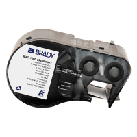 Brady M4C-1000-595-BK-WT vinyl labels wit op zwart 25,40 mm x 7,62 m (origineel) M4C-1000-595-BK-WT 147968