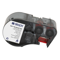Brady M4C-750-595-WT-RD tape vinyl rood op wit 19,05 mm x 7,62 m (origineel) M4C-750-595-WT-RD 148178