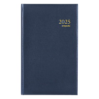 Brepols Brefix dagagenda 2025 met halfuurindeling blauw (1 dag per pagina) 6-talig 0.016.1256.06.6.0 261435