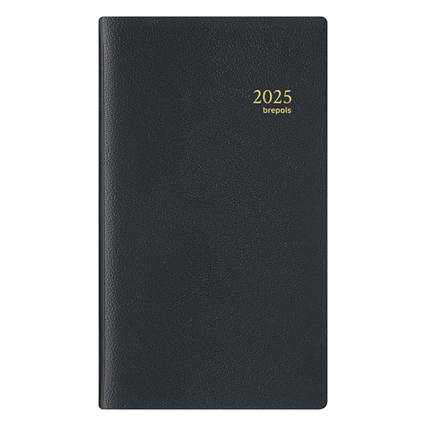 Brepols Notaplan Genova Pocket weekagenda 2025 zwart (1 week per 2 pagina's) 6-talig 0.716.2051.01.2.0 261512 - 1