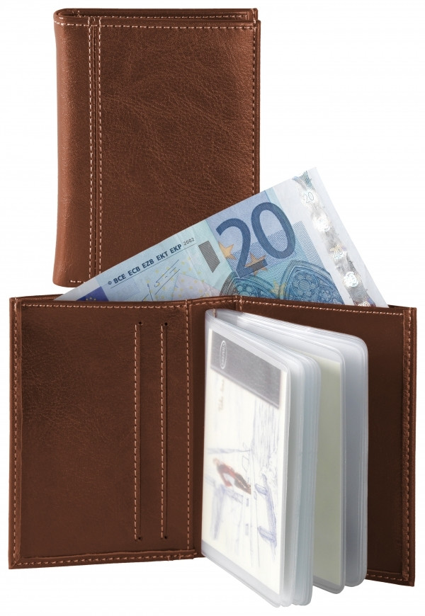 Wanneer Bijbel Consumeren Brepols Palermo portemonnee bruin voor 20 pasjes Brepols 123inkt.nl