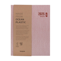 Brepols Timing Toile Ocean weekagenda 2025 met uurindeling rood (ivoor papier) 6-talig 0.136.2065.99.6.0RD 261469