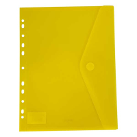 Bronyl documentenvelop A4 transparant geel met perforatierand 99305 402840