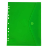 Bronyl documentenvelop A4 transparant groen met perforatierand 99304 402839 - 1
