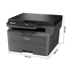 Brother DCP-L2627DWE all-in-one A4 laserprinter zwart-wit (3 in 1)  832962 - 2