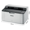 Brother HL-1110 A4 laserprinter zwart-wit HL1110RF1 832764 - 2