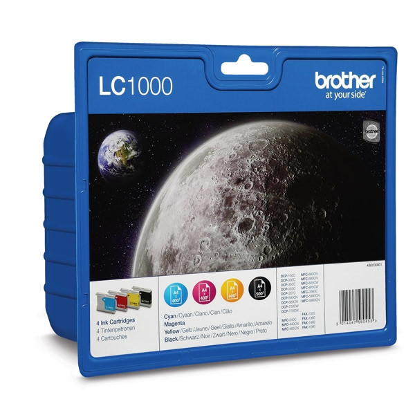 Brother LC-1000VALBP multipack zwart + 3 kleuren (origineel) LC-1000VALBP 029080 - 1