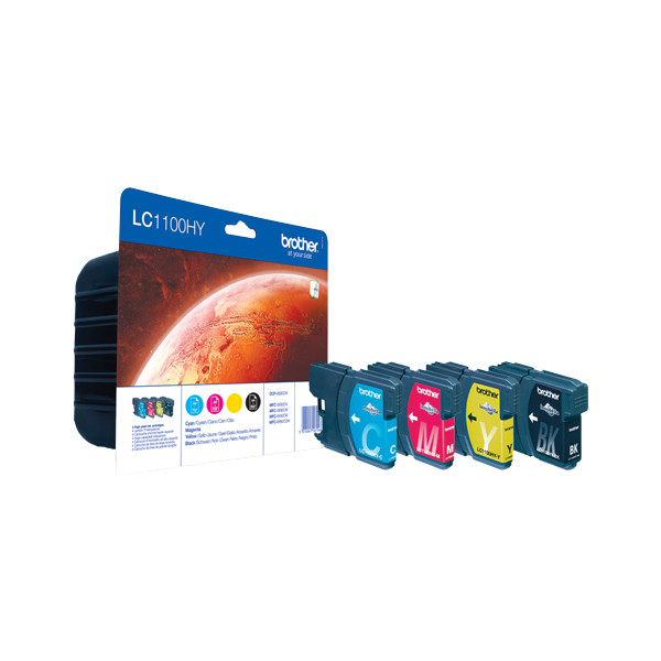 Brother LC-1100HYVALBP multipack 4 inktcartridges (origineel) LC1100HYVALBP 029087 - 1