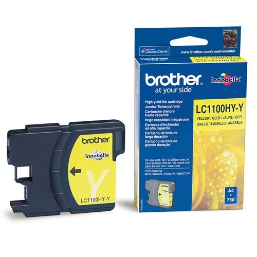 Brother LC-1100HYY inktcartridge geel hoge capaciteit (origineel) LC1100HYY 028866 - 1