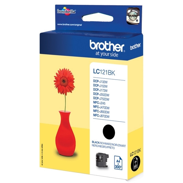 Brother LC-121BK inktcartridge zwart (origineel) LC-121BK 029114 - 1