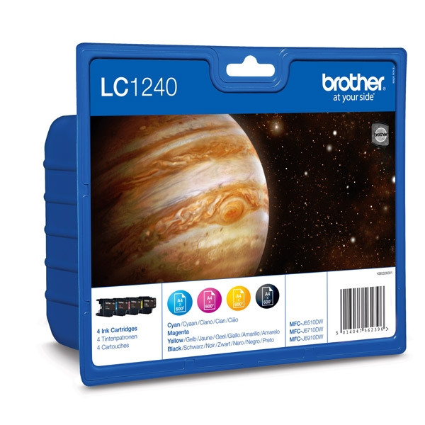 Brother LC-1240VALBP multipack zwart + 3 kleuren (origineel) LC1240VALBP 029084 - 1