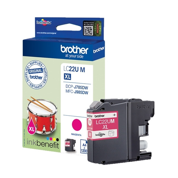 Brother LC-22UM XL inktcartridge magenta (origineel) LC-22UM 902610 - 1