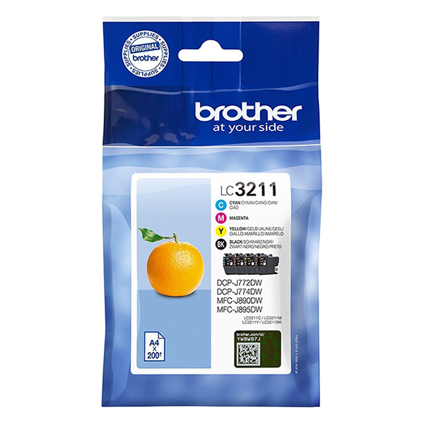 Brother LC-3211VAL multipack zwart + 3 kleuren (origineel) LC3211VAL 028506 - 1