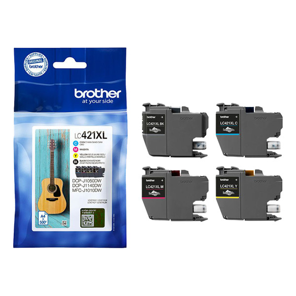 Brother LC-421XLVAL multipack zwart + 3 kleuren (origineel) LC-421XLVAL 051302 - 1