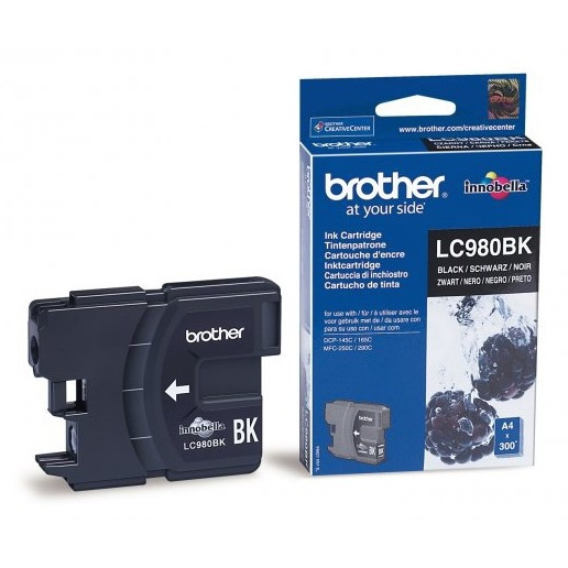 Brother LC-980BK inktcartridge zwart (origineel) LC980BK 900733 - 1
