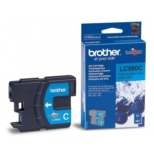 Brother LC-980C inktcartridge cyaan (origineel) LC980C 028870 - 1