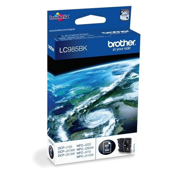 Brother LC-985BK inktcartridge zwart (origineel) LC985BK 900744 - 1