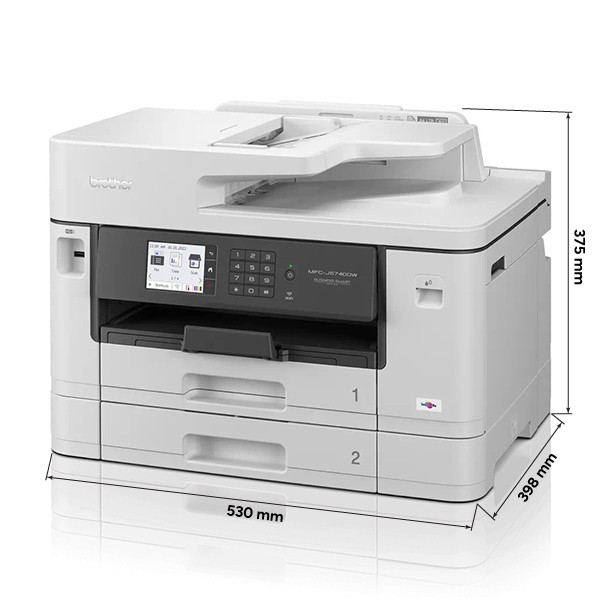 Brother MFC-J5740DW all-in-one A3 inkjetprinter MFCJ5740DWRE1 833169 - 2