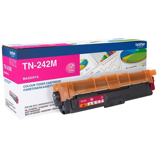 Brother TN-242M toner magenta (origineel) TN242M 051064 - 1