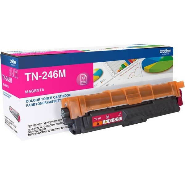 Brother TN-246M toner magenta hoge capaciteit (origineel) TN246M 905079 - 1