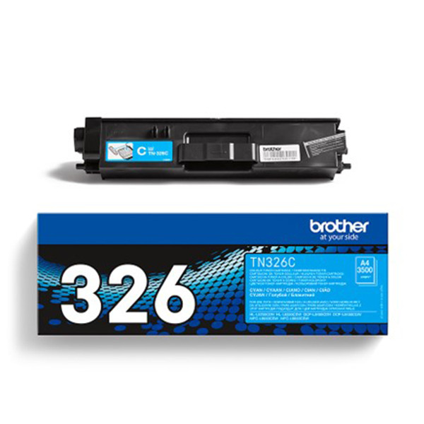 Brother TN-326C toner cyaan hoge capaciteit (origineel) TN326C 903107 - 1