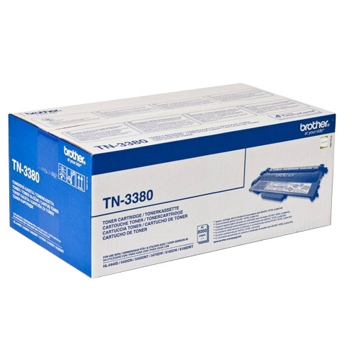 Brother TN-3380 toner zwart hoge capaciteit (origineel) TN3380 029410 - 1