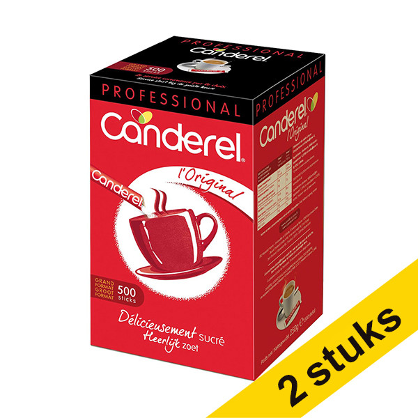 Canderel Aanbieding: 2x Canderel zoetstof sticks (500 stuks)  404290 - 1