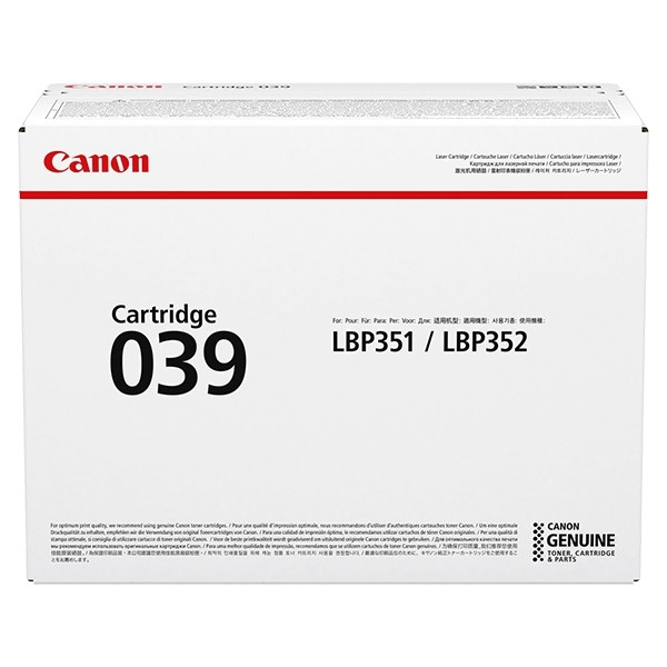 Canon 039 toner zwart (origineel) 0287C001 906116 - 1