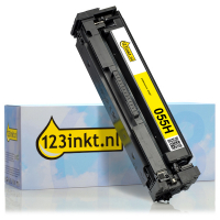 Canon 055H Y toner geel hoge capaciteit (123inkt huismerk) 3017C002C 070057