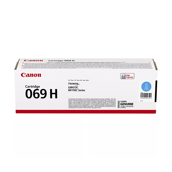 Canon 069H C toner cyaan hoge capaciteit (origineel) 5097C002 070138 - 1